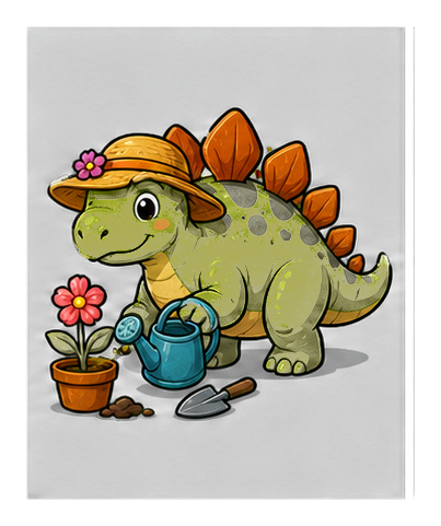 Preview for Stegosaurus Gardener Sticker