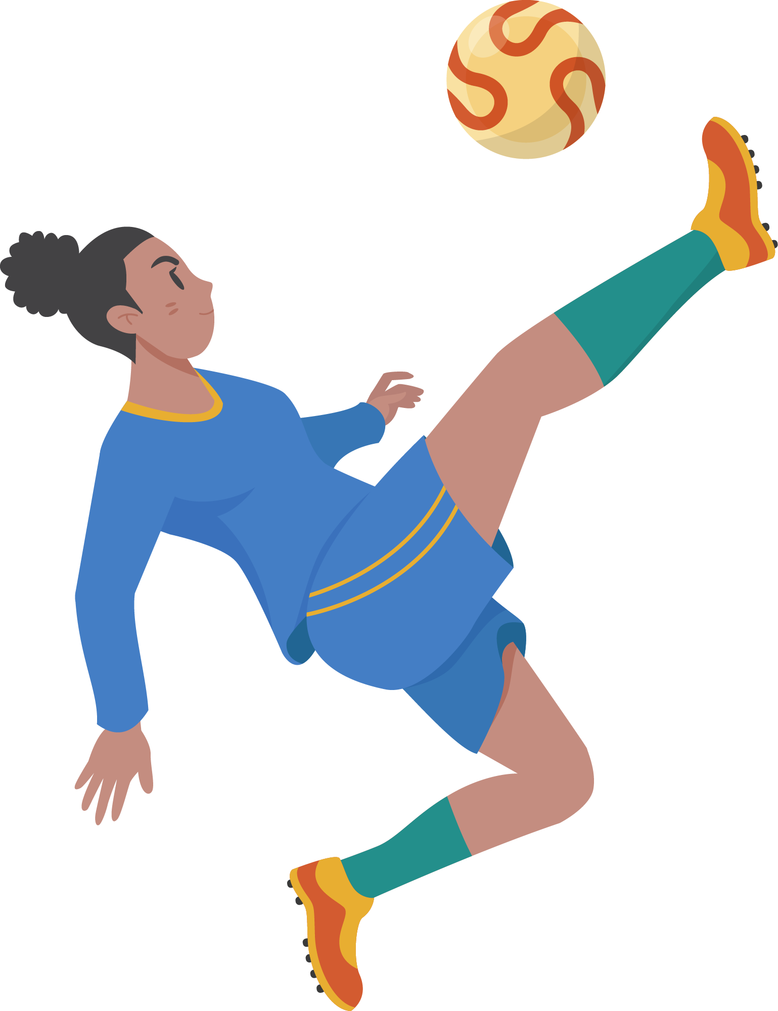 Preview for Soccer-player-kicking-ball-sticker-145af