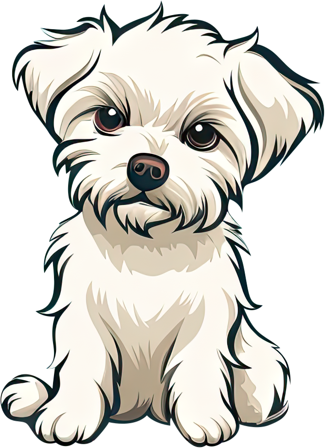 Preview for White-puppy-illustration-logo-animal-sticker-29f81