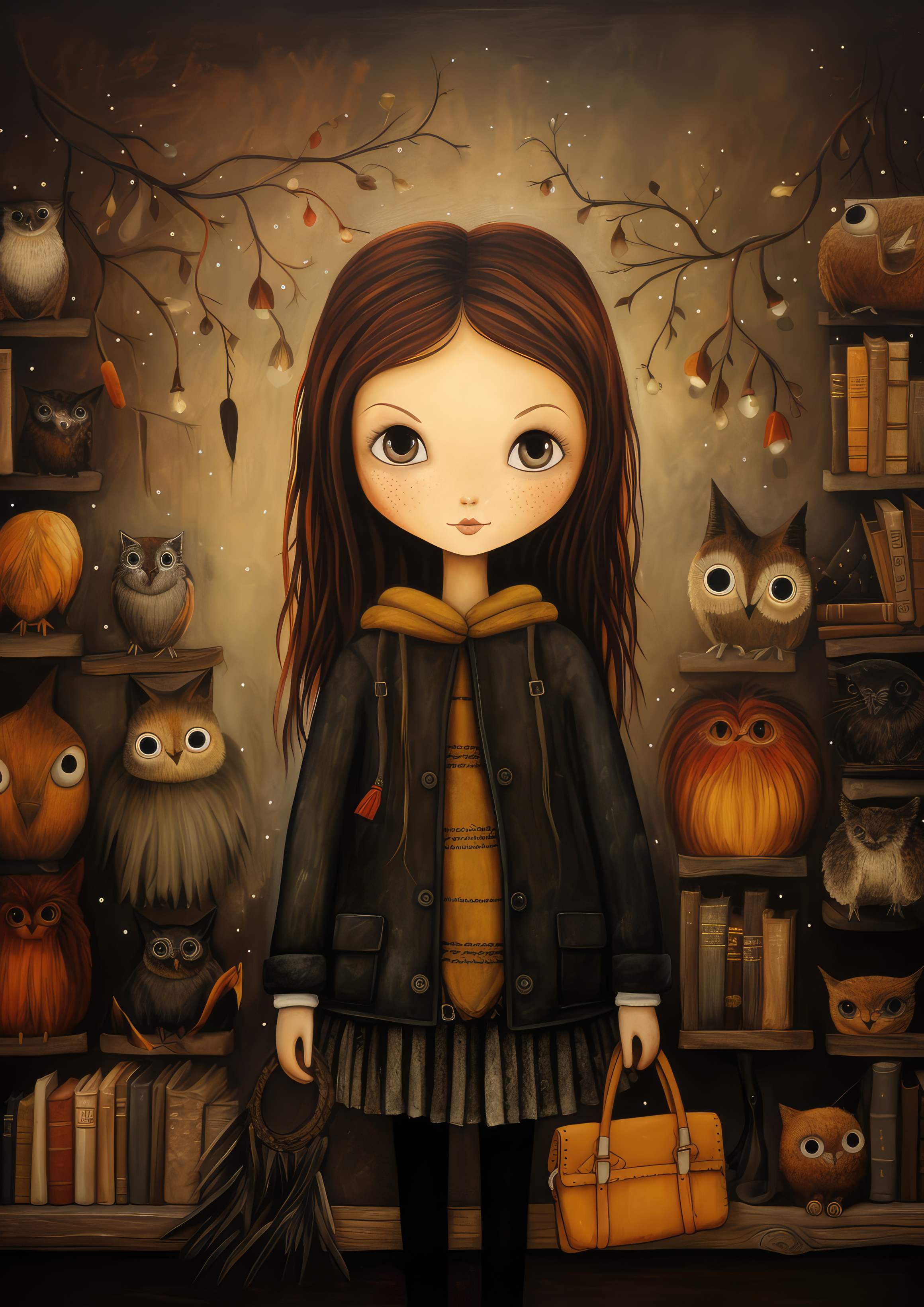 Preview for Whimsical-young-scholar-illustration-accessories-background-37c6b