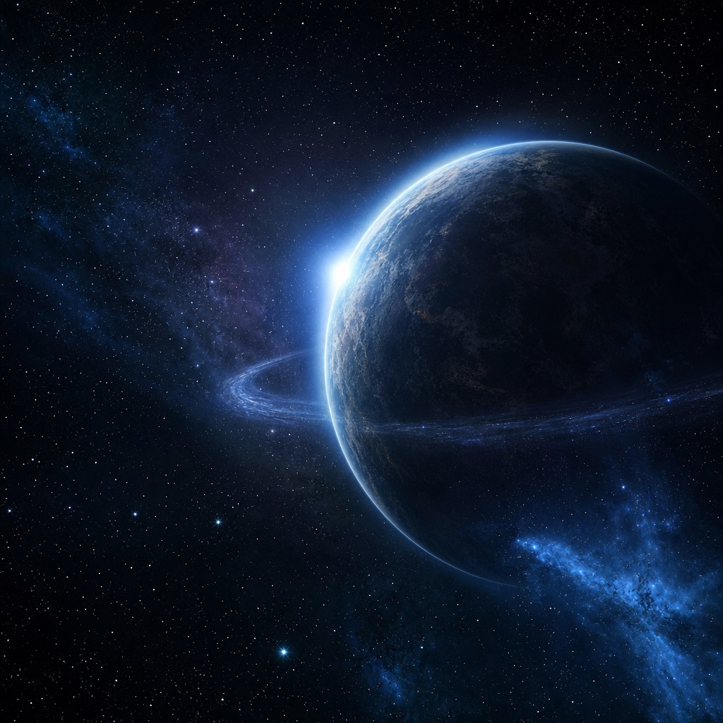 Preview for Space Planet Galaxy Stock Background