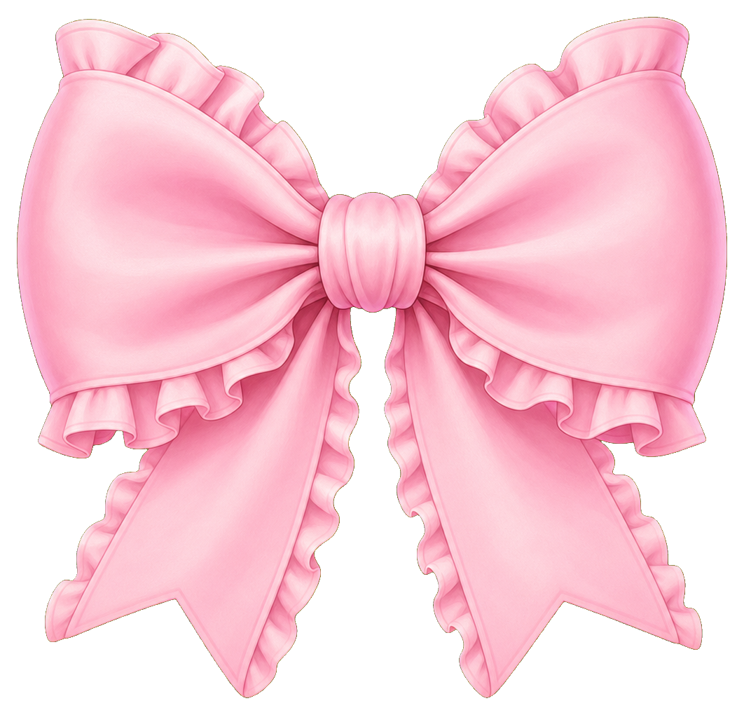 Preview for Pink Ruffle Bow Sticker