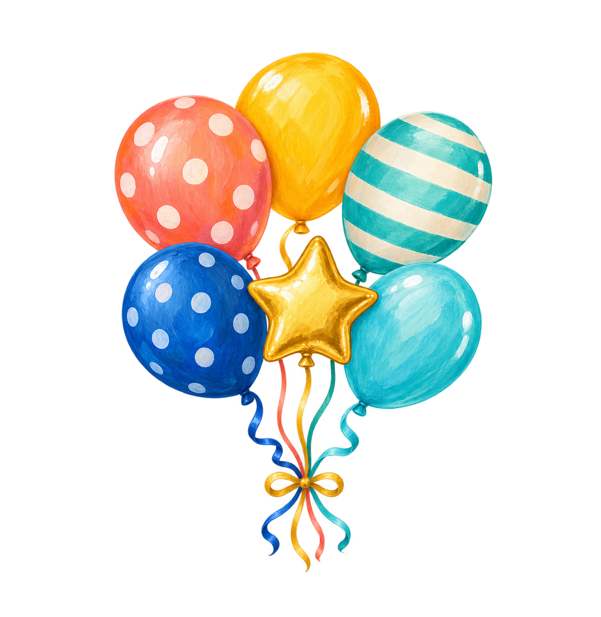 Preview for Colorful Birthday Balloon Sticker