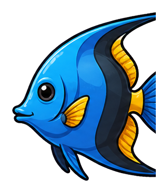 Preview for Blue Angelfish Sticker
