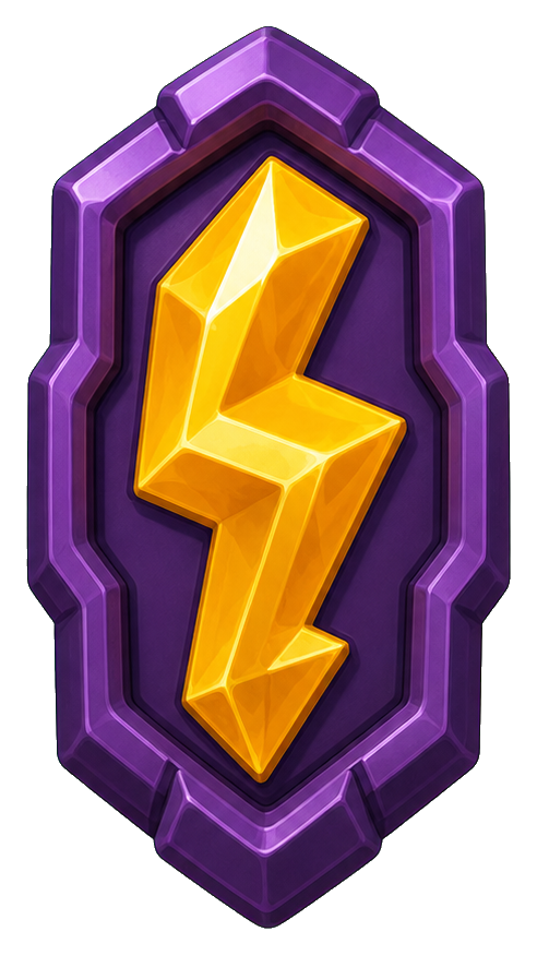 Preview for Yellow Lightning Crystal Sticker