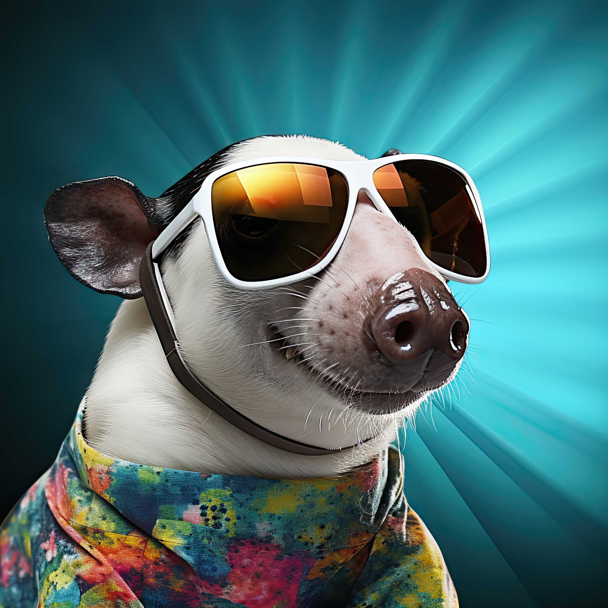 Preview for Cool-dog-sunglasses-ai-animal-background-80123