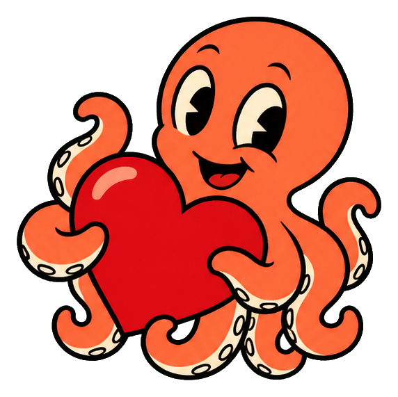 Preview for Octopus Hugging A Heart