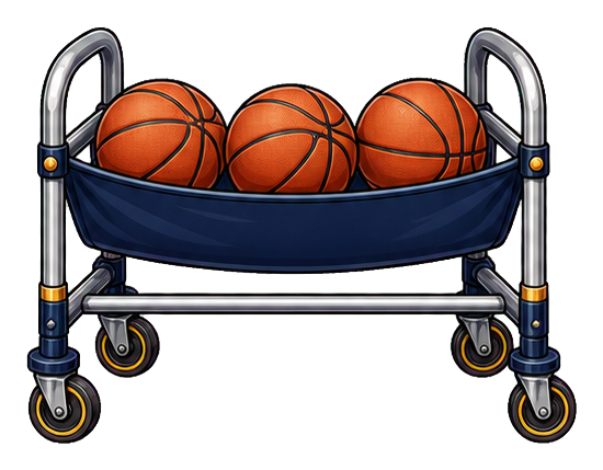 Preview for Basketball Ball Cart Sticker