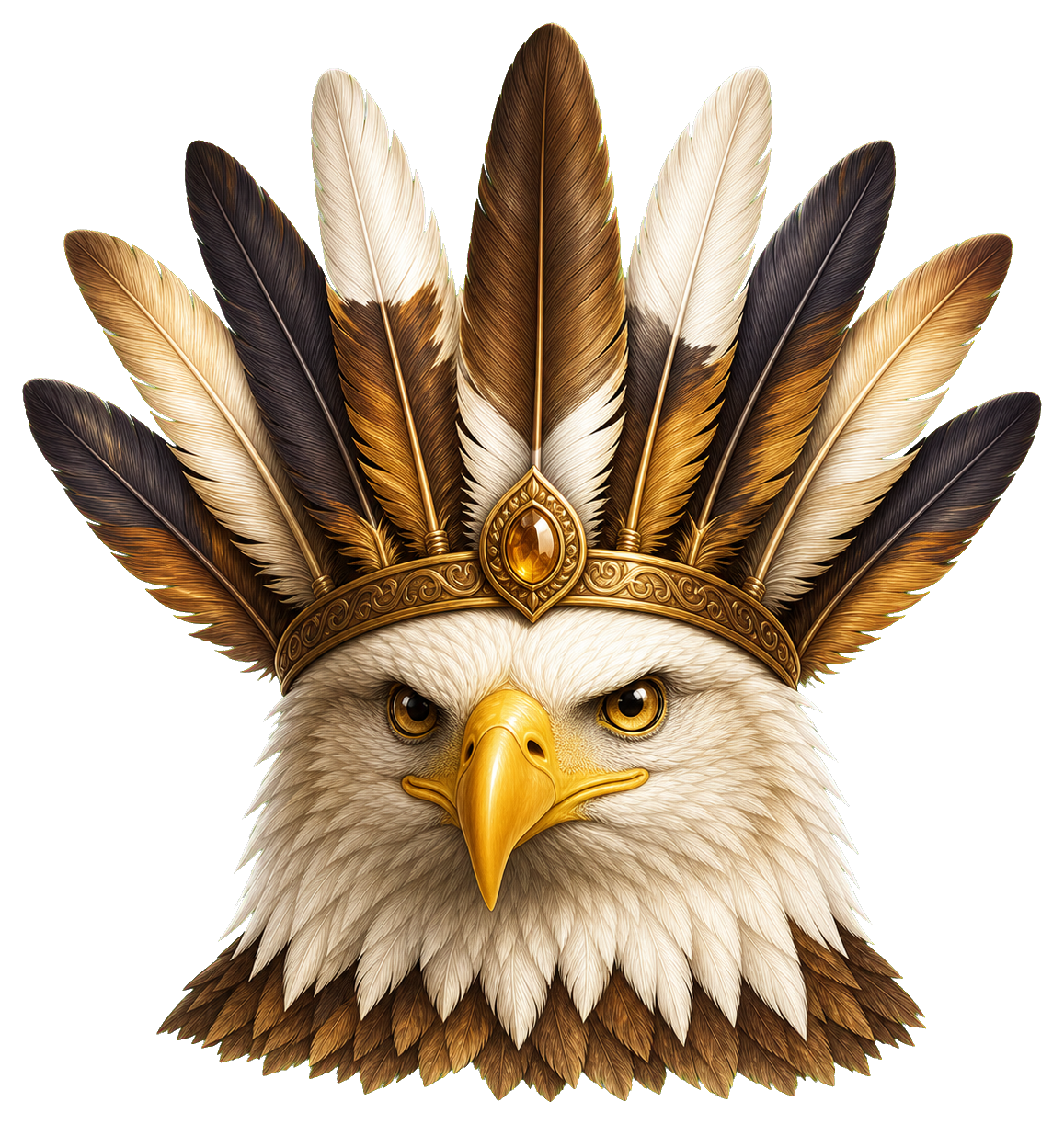 Preview for Eagle Crown Feathers Sticker