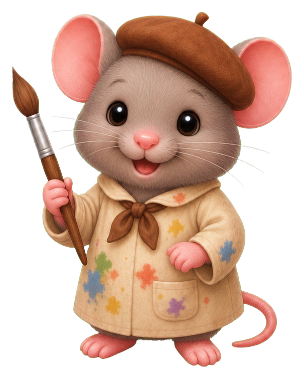 Preview for Mouse Artist Sticker For Creative Designs