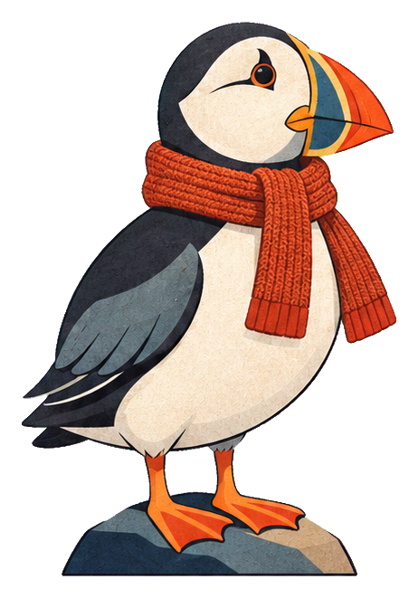 Preview for Puffin In A Scarf
