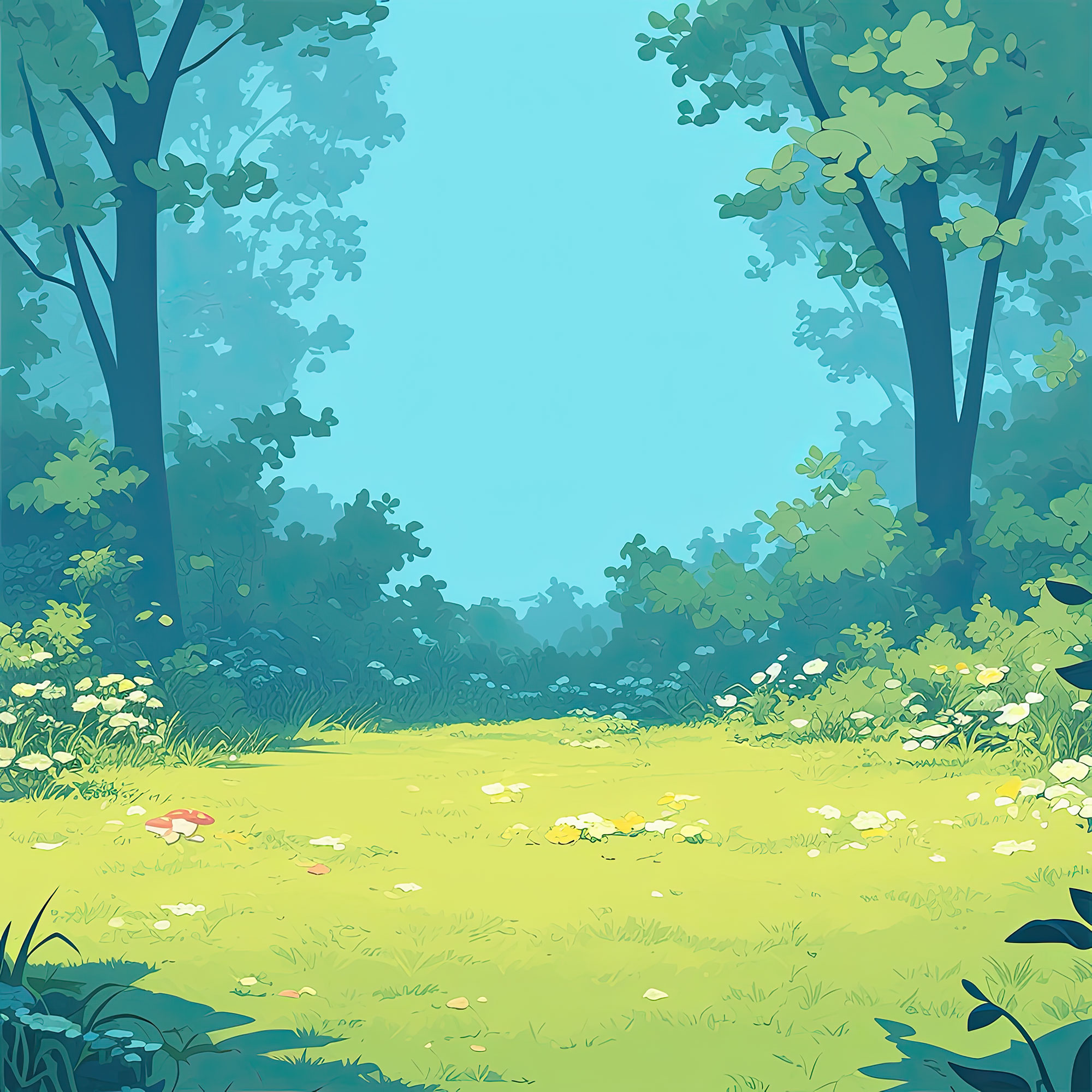 Preview for Serene-forest-landscape-illustration-simple-backdrop-background-240ea