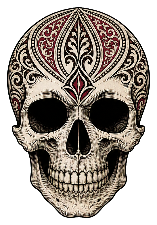 Preview for Lace Panel Skull Sticker