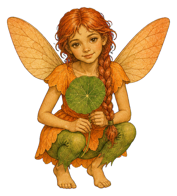 Preview for Nasturtium Crouch Fairy Sticker