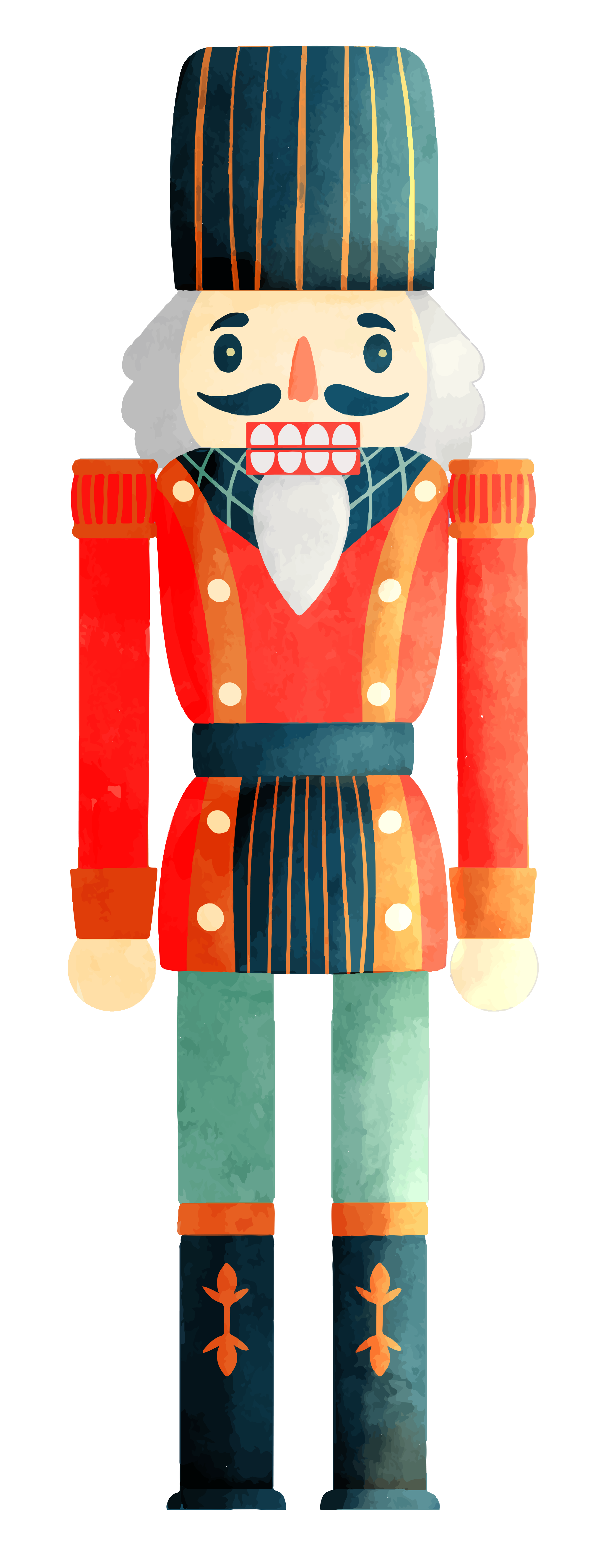 Preview for Vibrant-nutcracker-soldier-watercolor-christmas-sticker-b61c9
