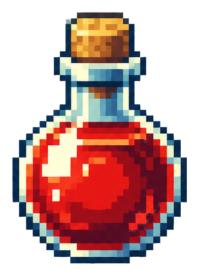 Preview for Pixel Quest Treasures Potion Red