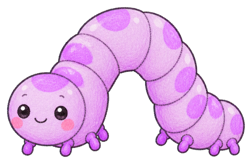Preview for Lavender Inchworm Sticker