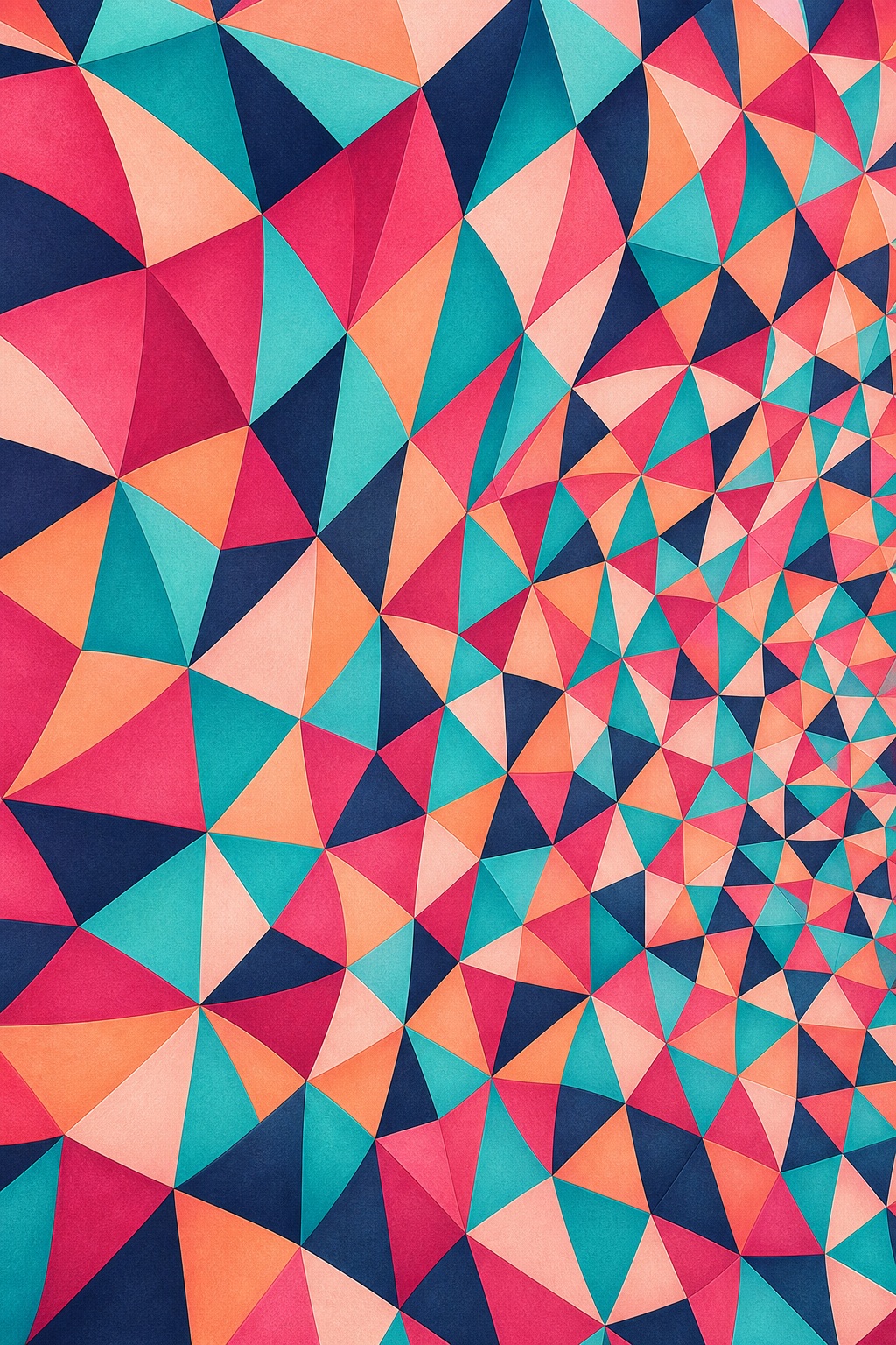 Preview for Aqua Raspberry Apricot Geometric Background