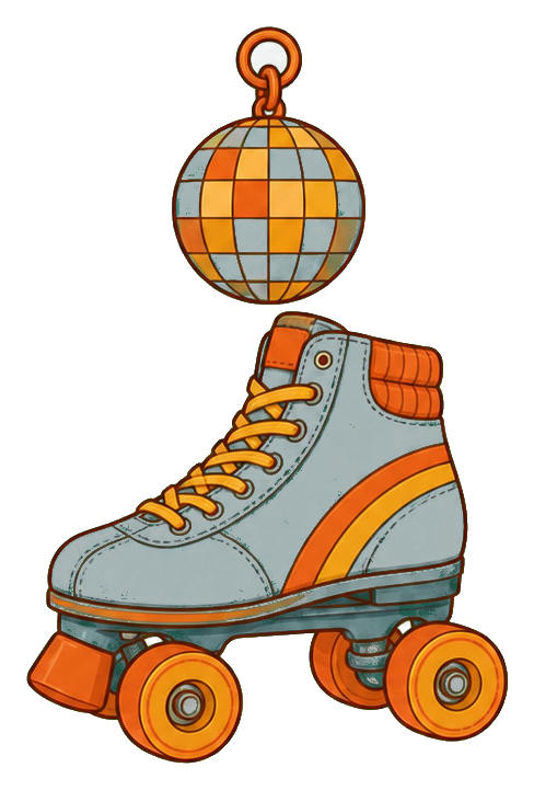 Preview for Retro Roller Disco Ball Sticker
