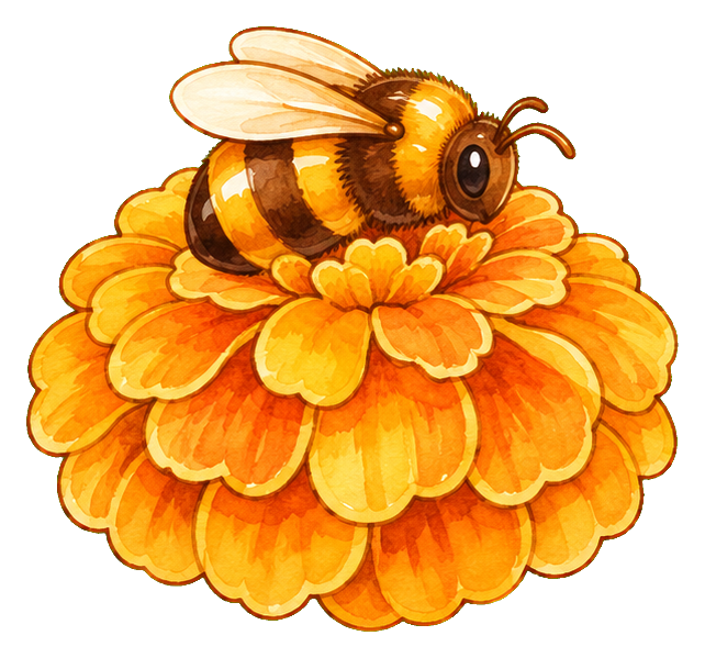 Preview for Honeybee On Marigold