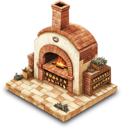 Preview for 3d-brick-pizza-oven-model-hardscape-sticker-95810