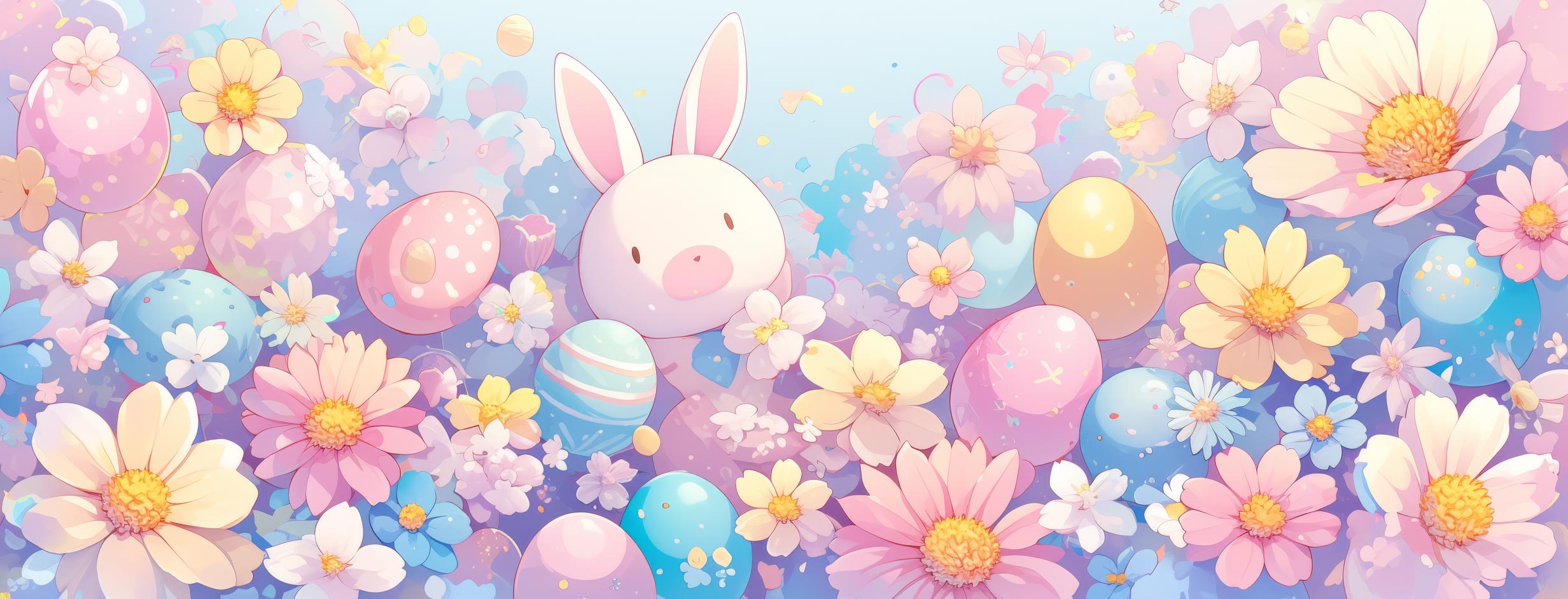 Preview for Easter-floral-background-easter-facebook-23c25
