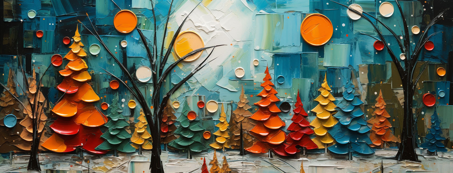 Preview for Vibrant-winter-forest-art-christmas-cover-background-b2cd8