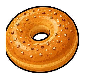 Preview for Bagel Sticker For Morning Designs