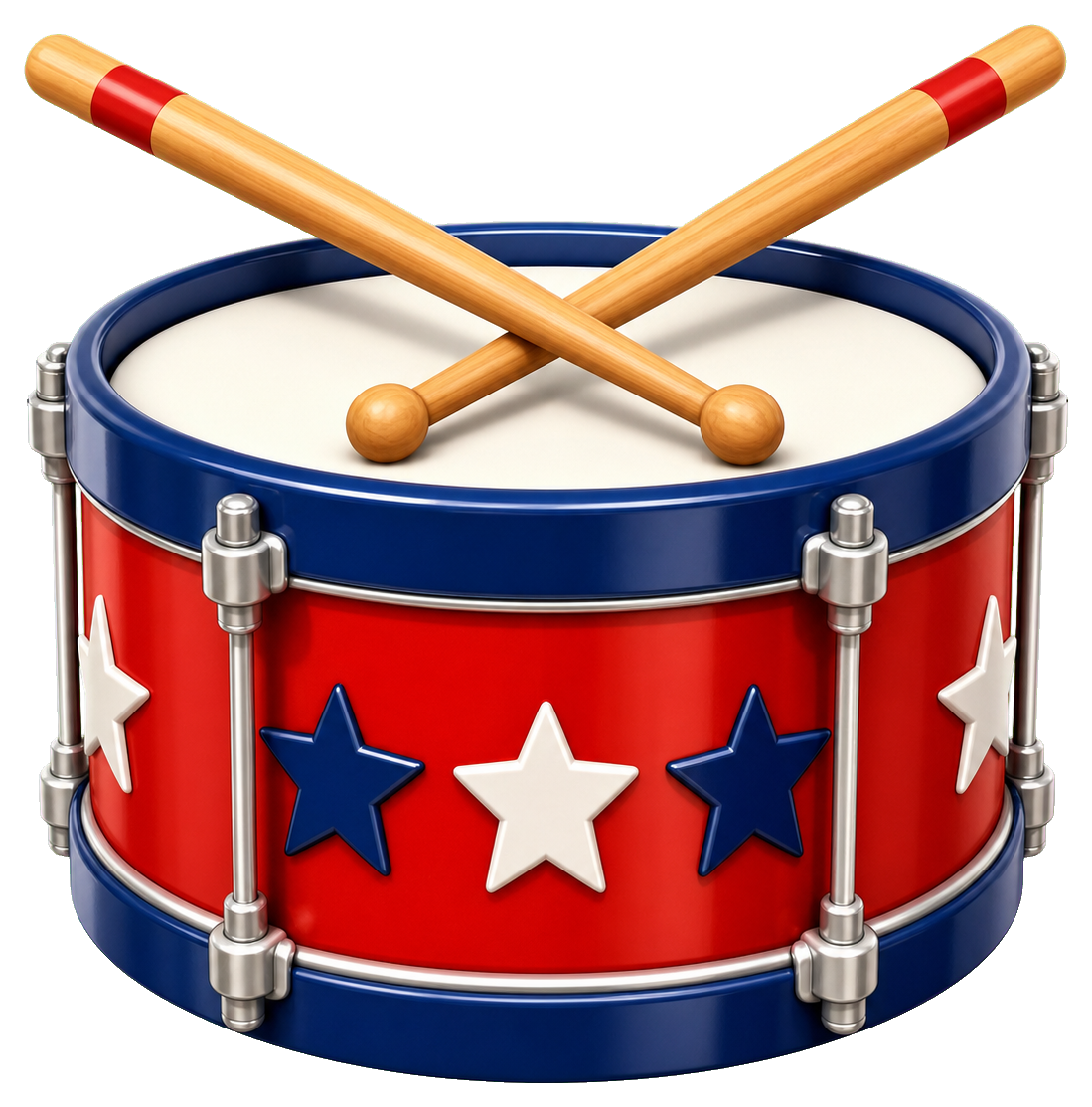 Preview for Parade Drum Sticker For 4th Of July Designs