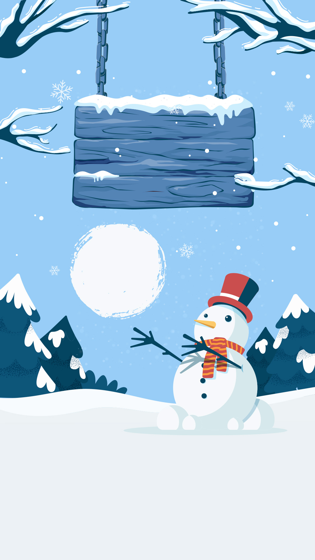 Preview for Winter-wonderland-snowman-scene-christmas-background-9c1c6