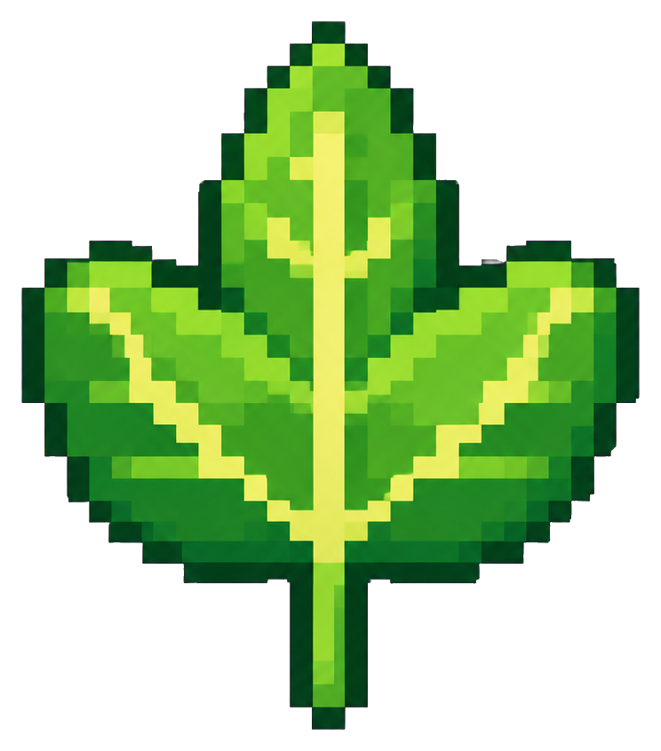 Preview for Jade Revival Leaf Pixel Sticker