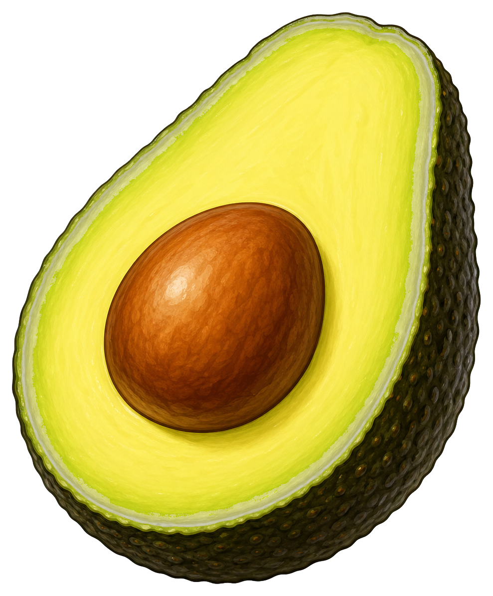 Preview for Avocado Sticker For Food Designs