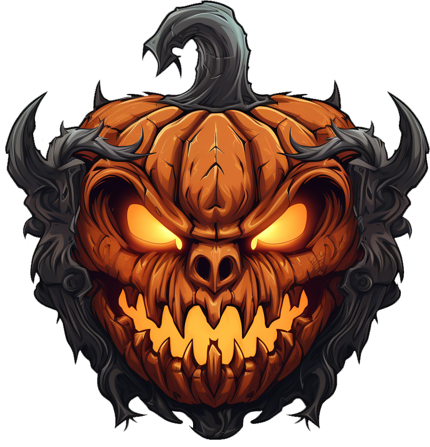 Preview for Spooky-jack-o-lantern-illustration-pumpkins-sticker-15427