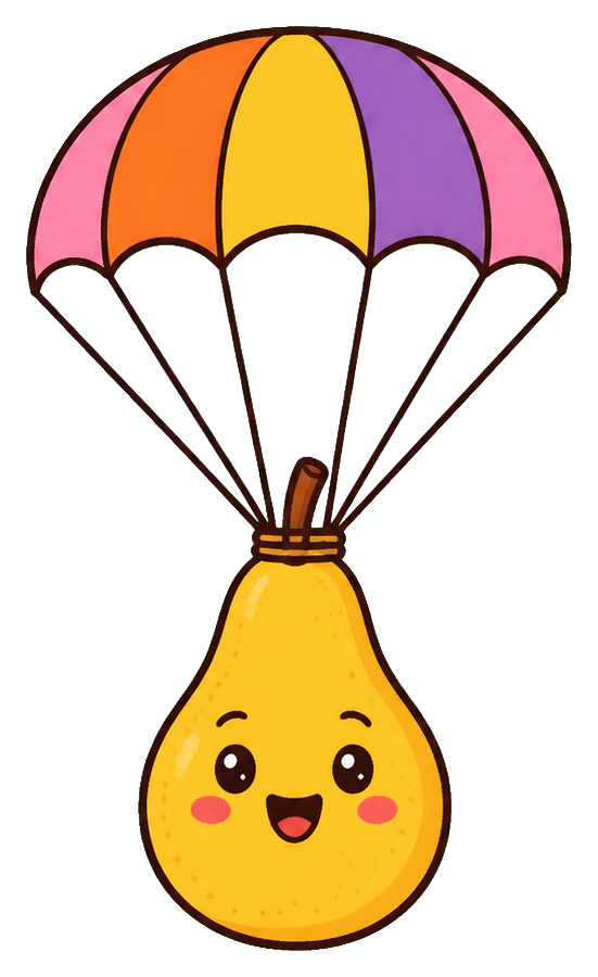 Preview for Pear Parachute Sticker