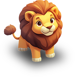 Preview for Cartoon-lion-illustration-animal-sticker-4d98f