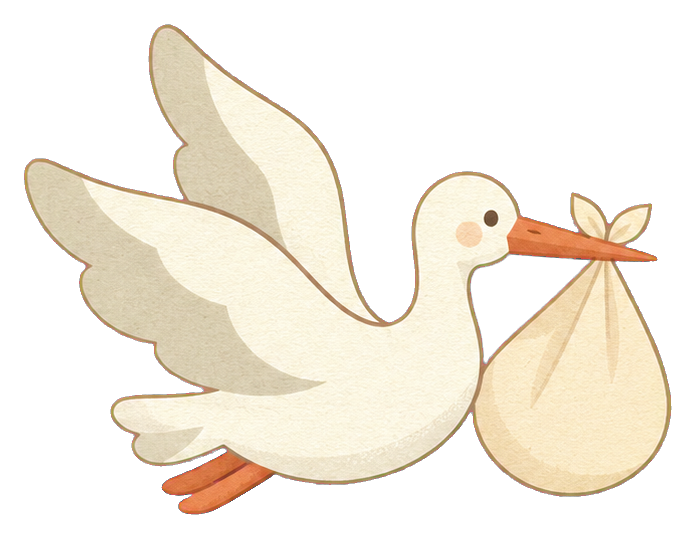 Preview for Baby Shower Stork Carrying A Bundle