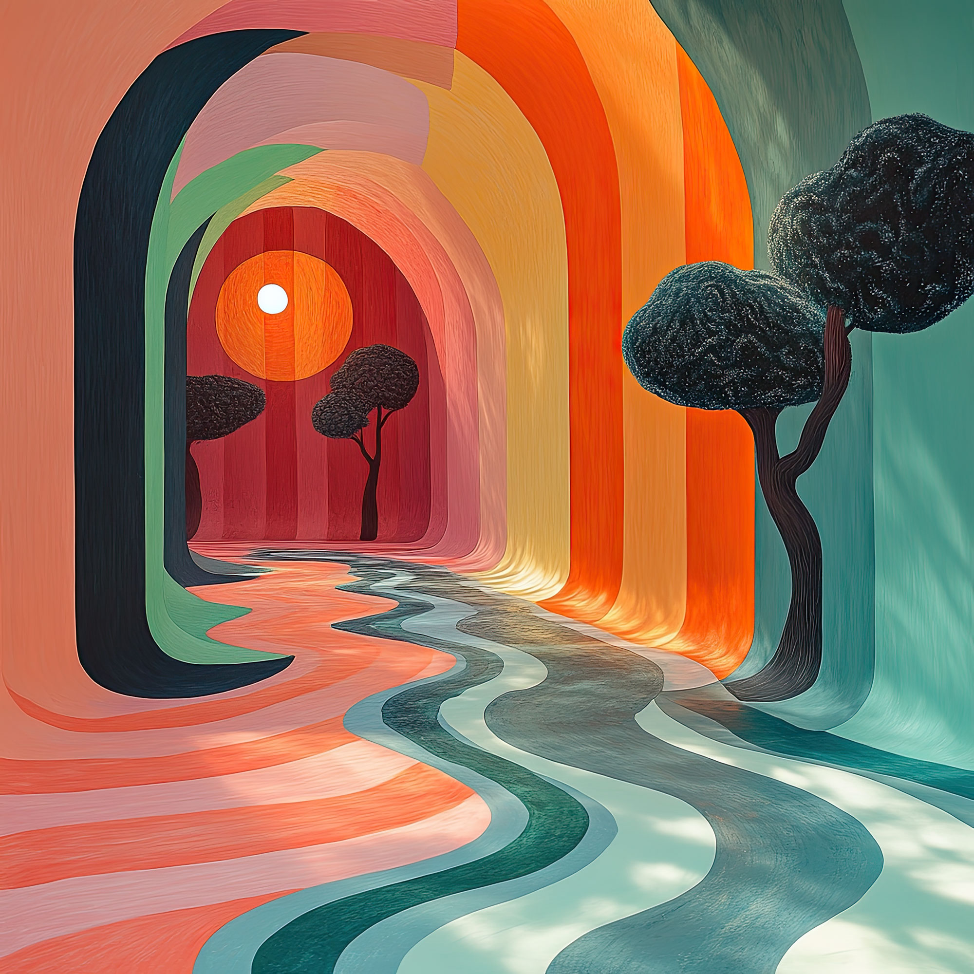 Preview for Abstract-tunnel-artwork-whimsical-backdrop-background-eac8c