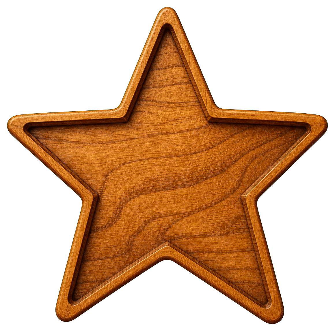 Preview for Wooden Star Sticker For Creative Designs