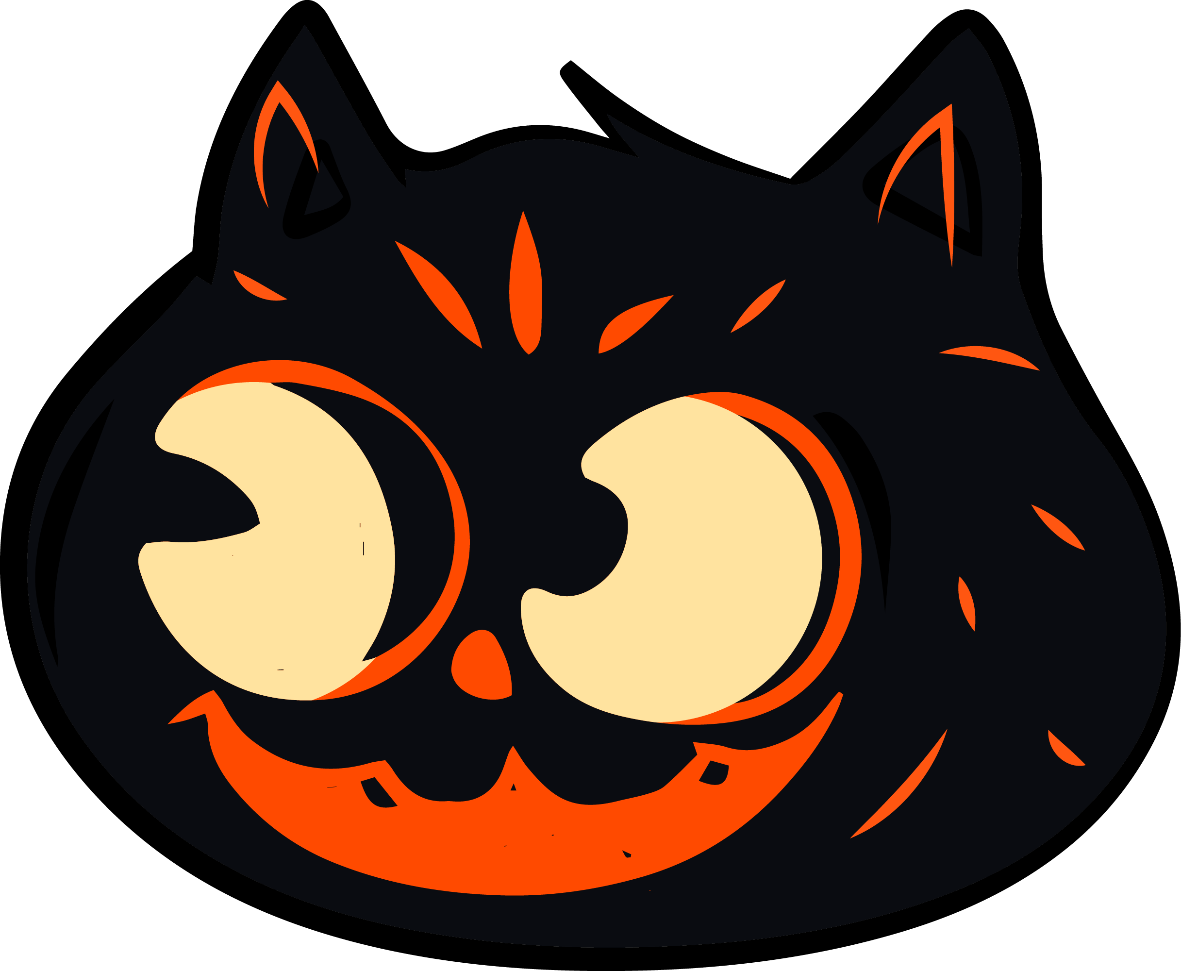 Preview for Halloween-cat-pumpkin-black-cat-sticker-808c4