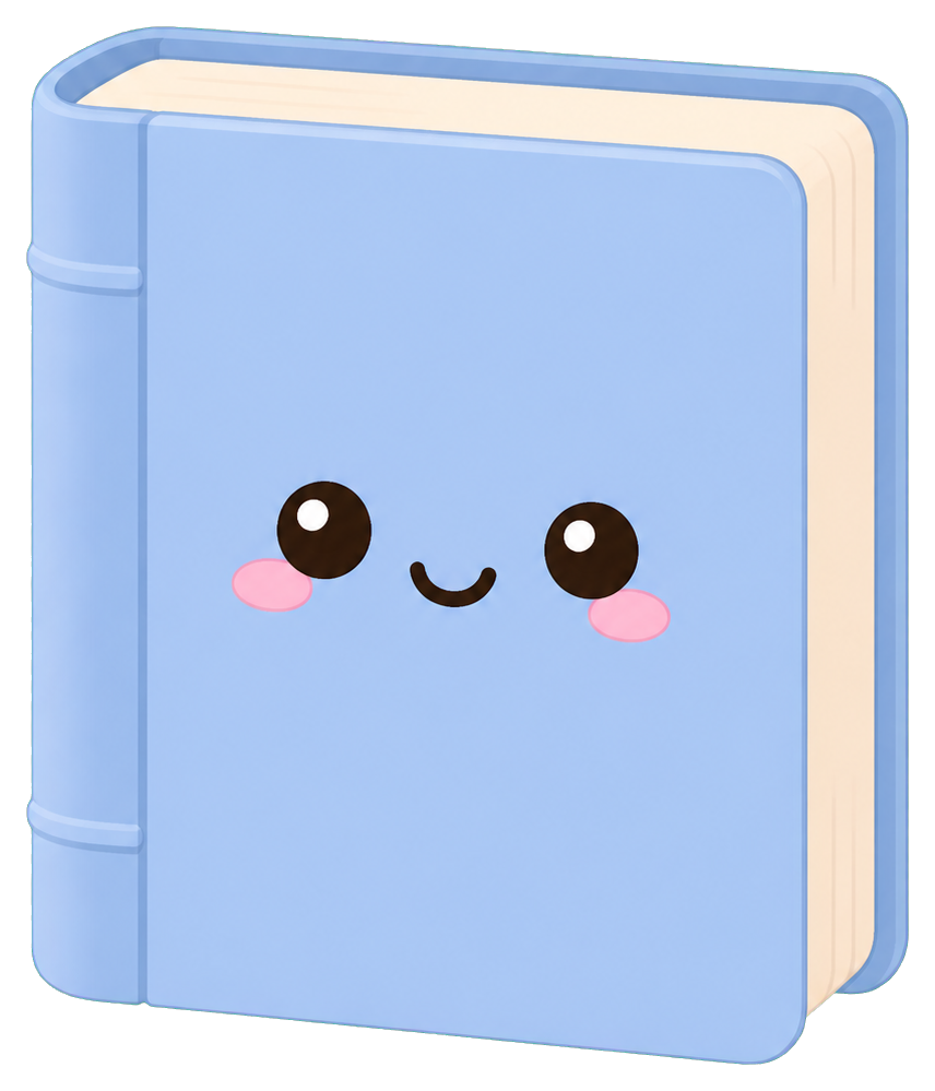 Preview for Kawaii Book Blank Sticker