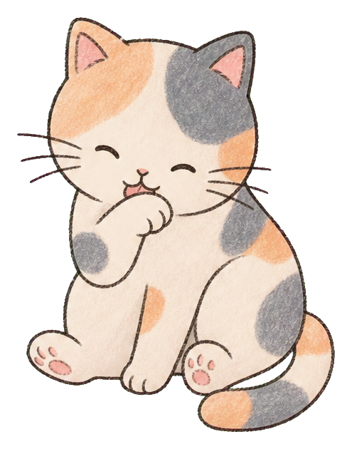 Preview for Calico Cat Grooming Sticker