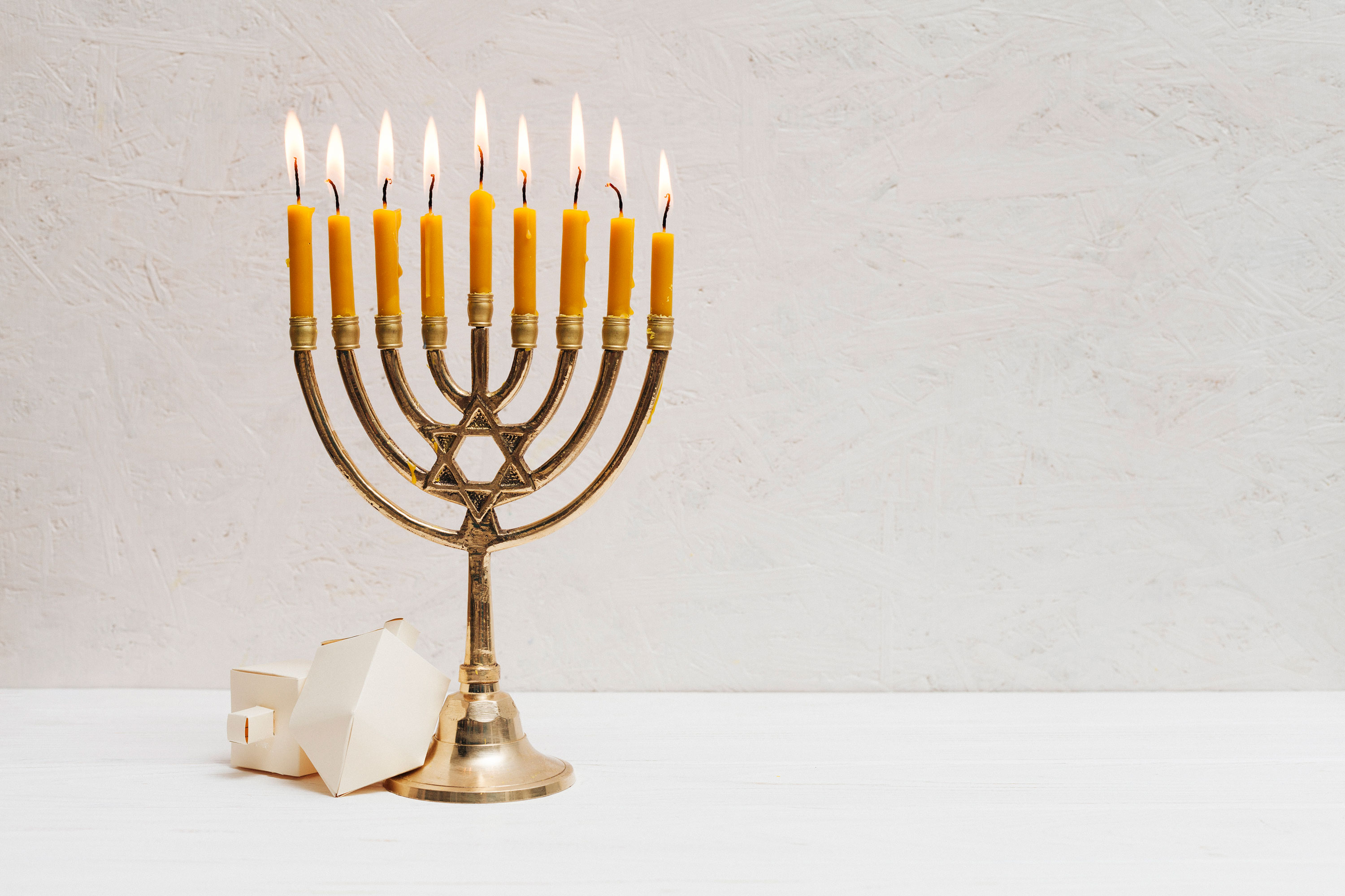 Preview for Hanukkah-menorah-lit-candles-background-316fb