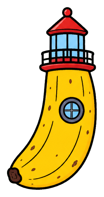Preview for Banana Lighthouse Sticker