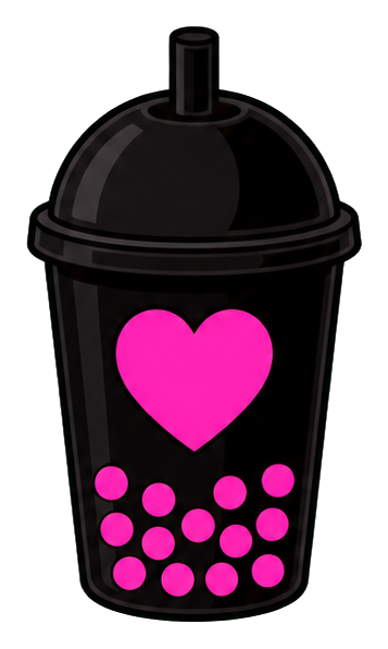 Preview for Black Bubble Tea Sticker