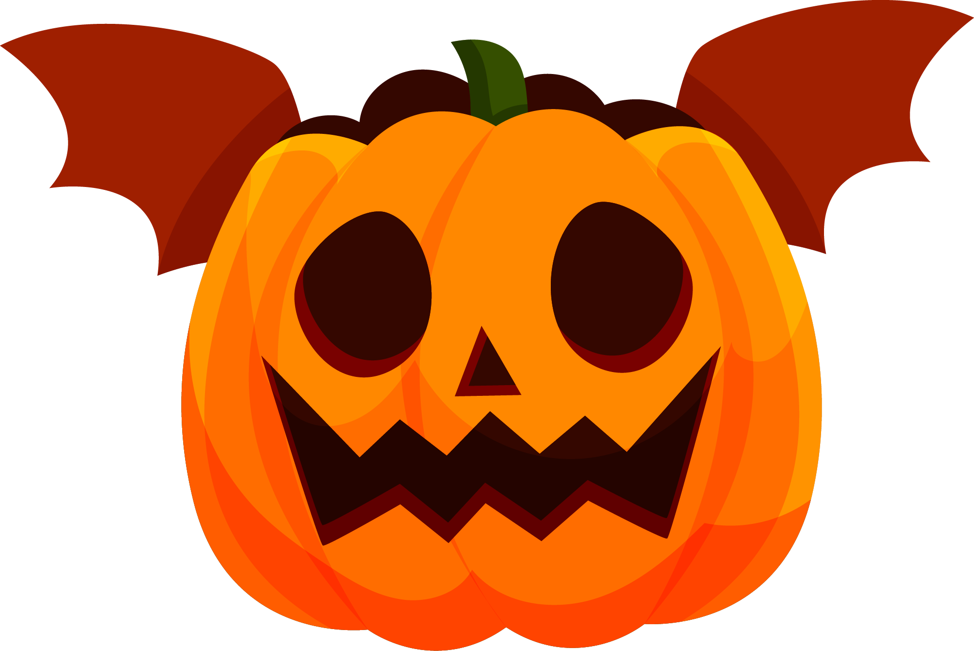 Preview for Halloween-jack-o-lantern-bat-wings-pumpkins-sticker-8f442