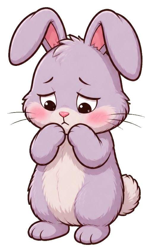 Preview for Shy Lavender Rabbit Sticker
