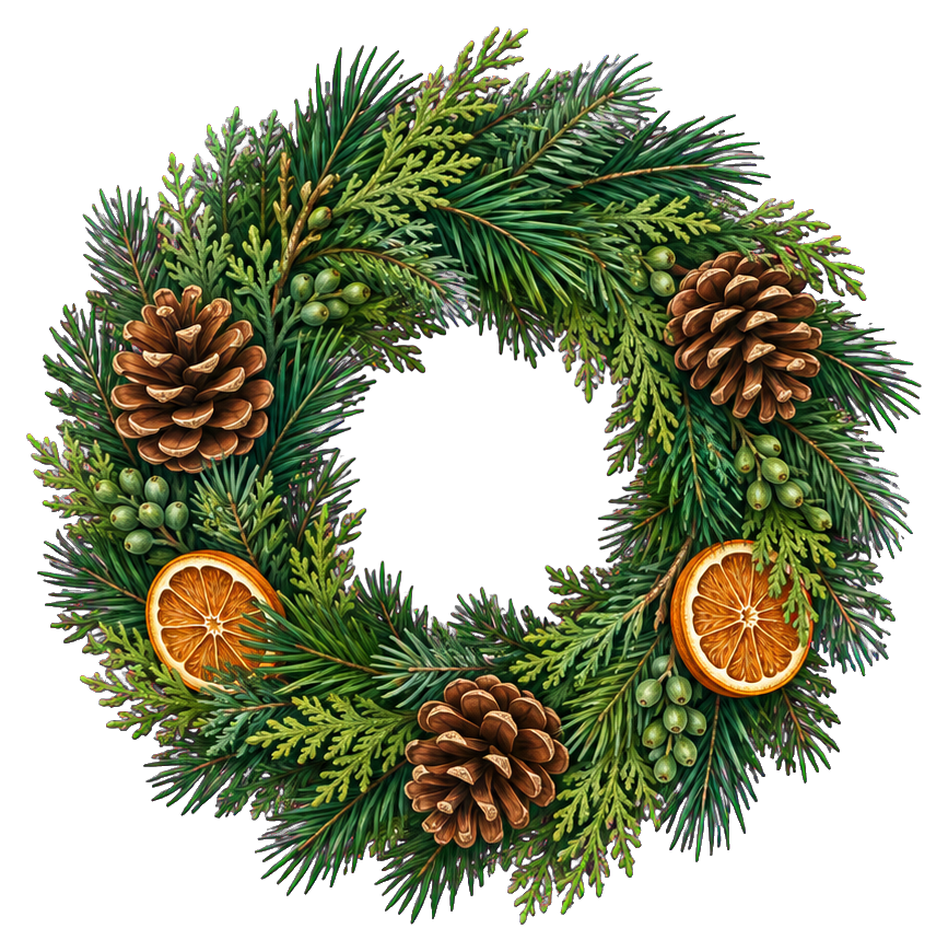 Preview for Yule Evergreen Wreath