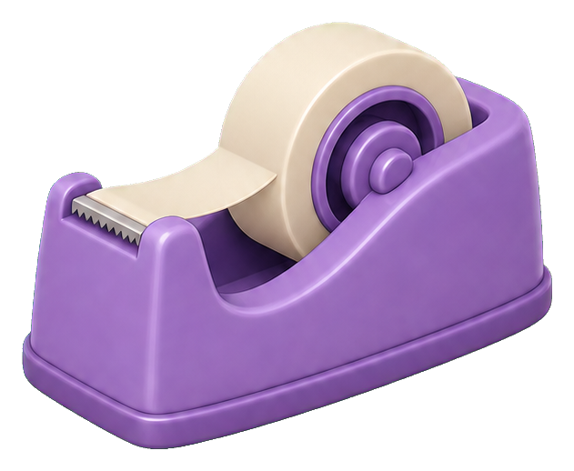 Preview for Purple Tape Dispenser Sticker