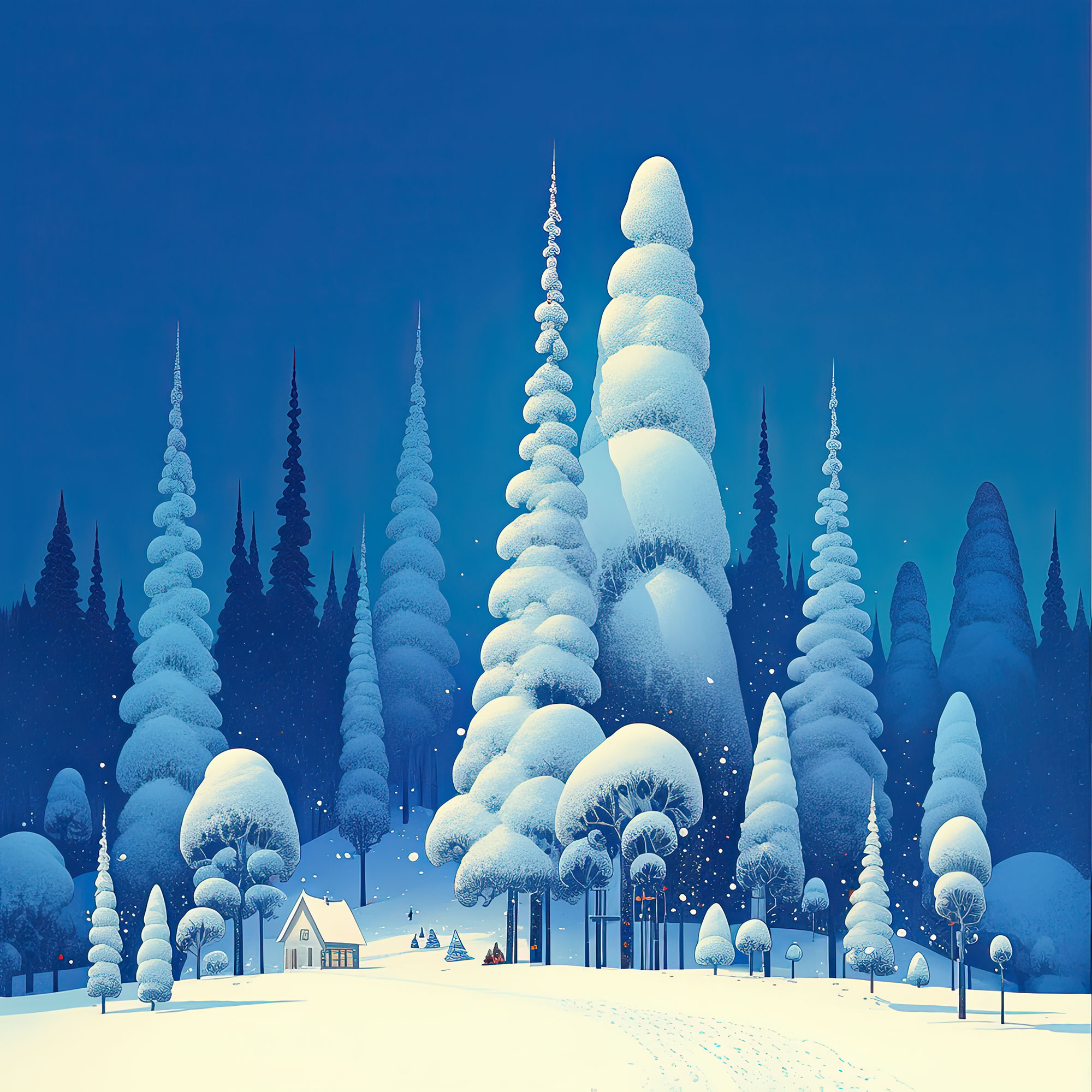 Preview for Winter-landscape-illustration-christmas-backdrop-background-40c22