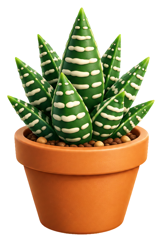 Preview for 3d Houseplants Haworthia Pot